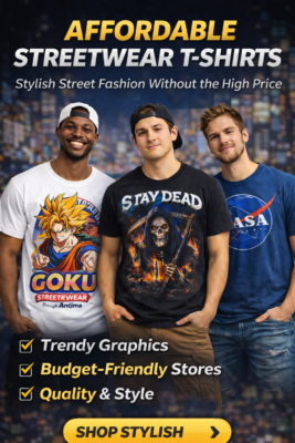 affordable streetwear T-shirts modern street fashion