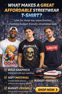 trendy affordable streetwear graphic T-shirts