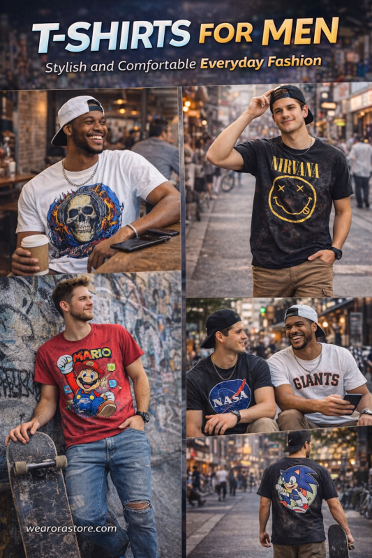 T shirts for men trendy casual outfit