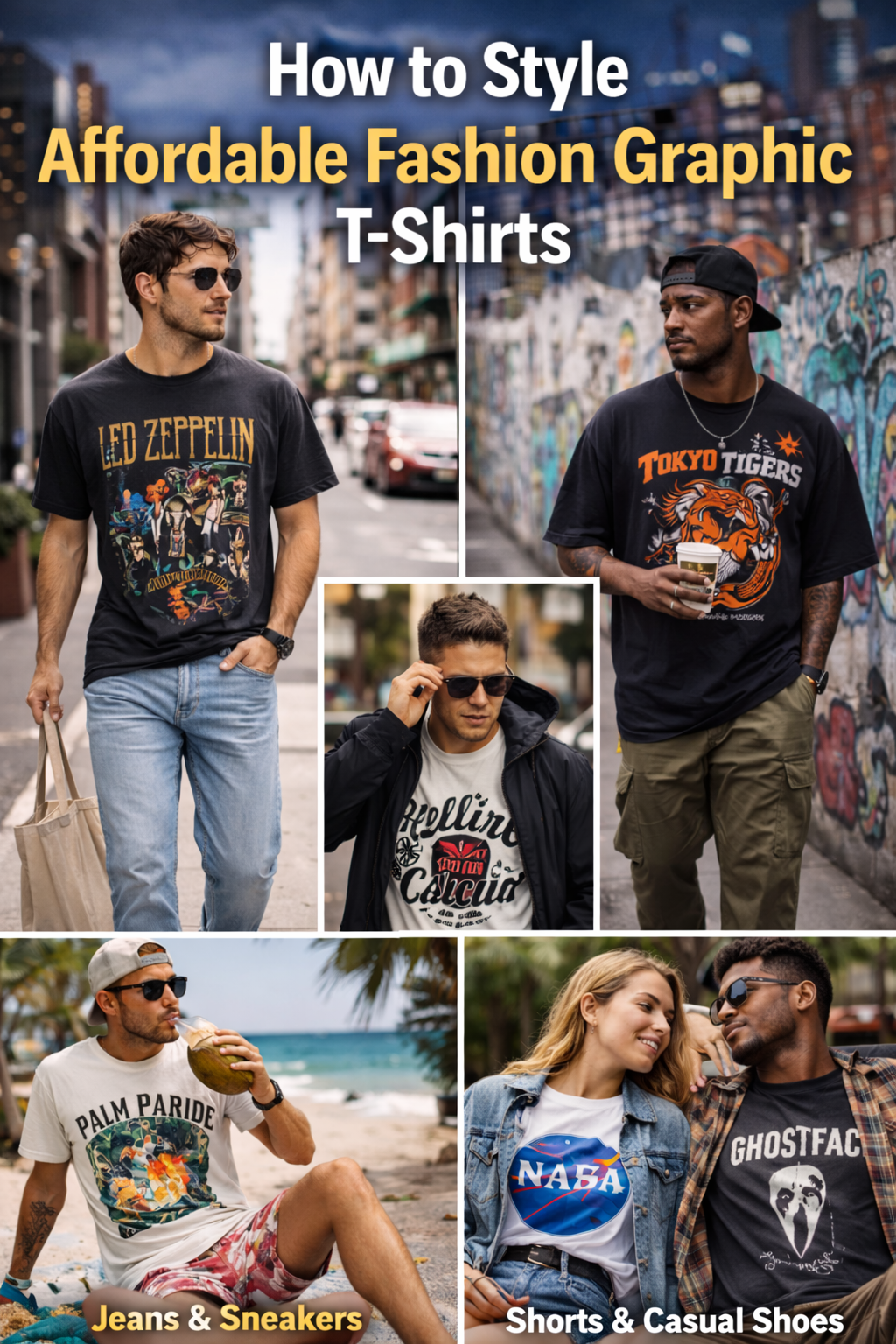 affordable fashion graphic T shirts collection