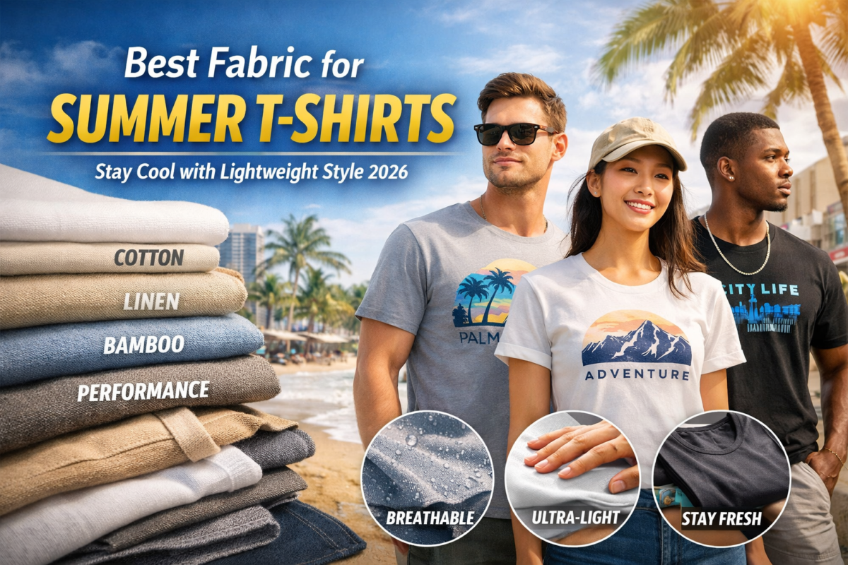 best fabric for summer T-shirts breathable lightweight material