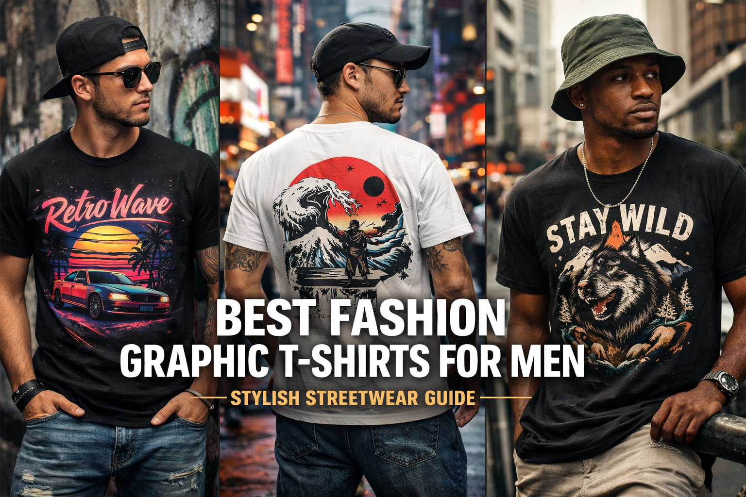 best fashion graphic T shirts for men streetwear style
