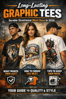 long-lasting graphic tees durable print quality close up