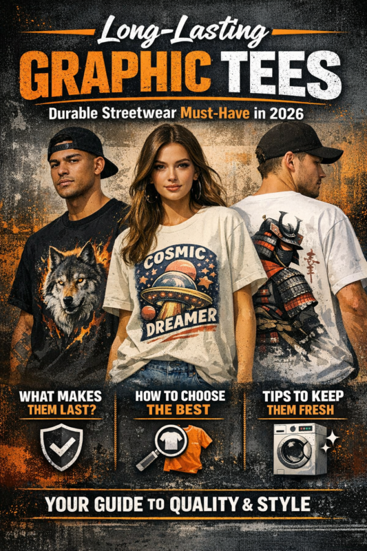 long-lasting graphic tees durable print quality close up
