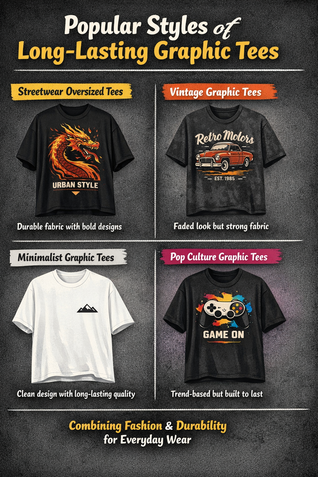 long-lasting graphic tees streetwear outfit styling