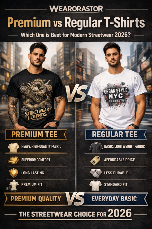 premium vs regular T-shirts fabric comparison