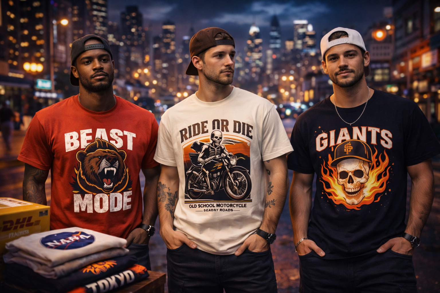 trendy affordable graphic tees modern streetwear design