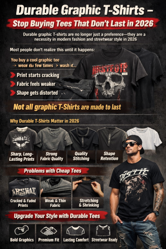 durable graphic T-shirts high quality print fabric close up