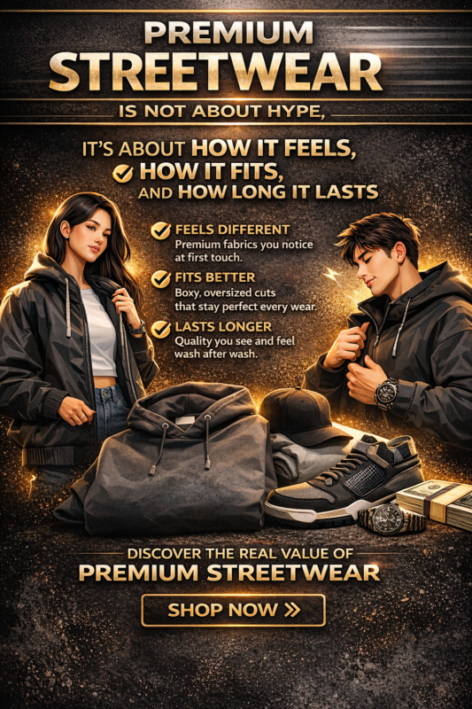 premium streetwear outfit high quality fabric oversized fit